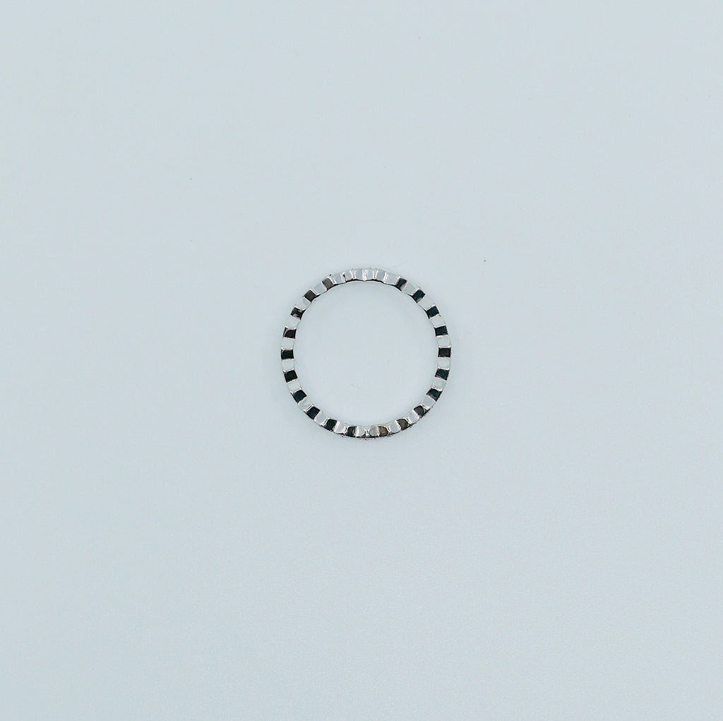 Hexagon Diamond Eternity band, diamond stacking band, wedding band, infinity Geometric ring, diamond infinity ring