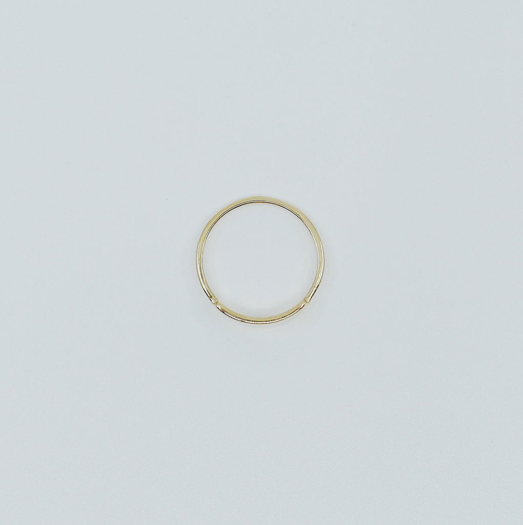 Slim ID Ring Medium, personalized ring, bar ring, customizable ring, 14k gold personalized ring, 14k gold bar ring