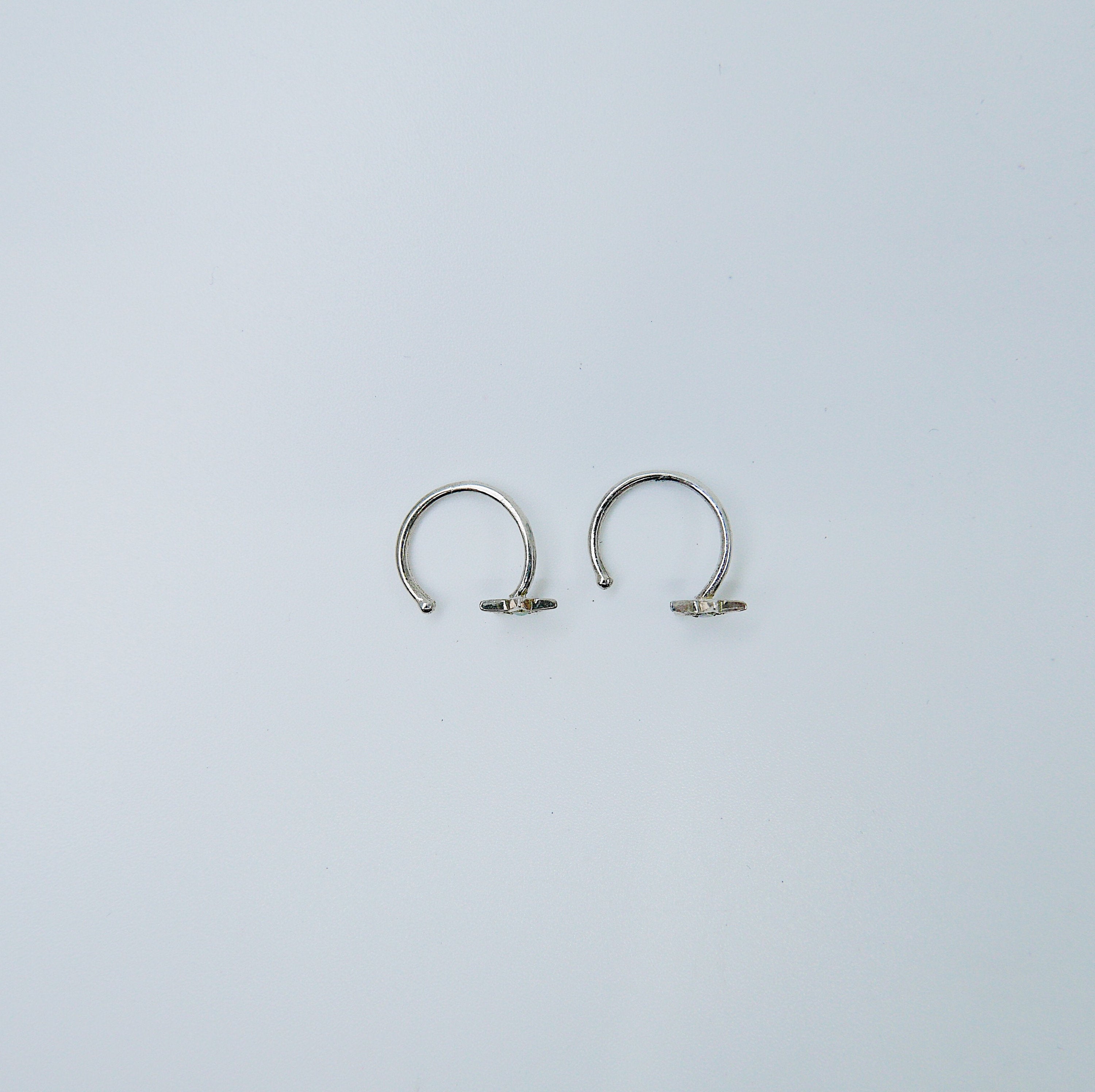 Opal Star Hook Earrings, star earrings, star hook, opal open hoop, opal hook earring, opal star earring, sterling silver cuff hook