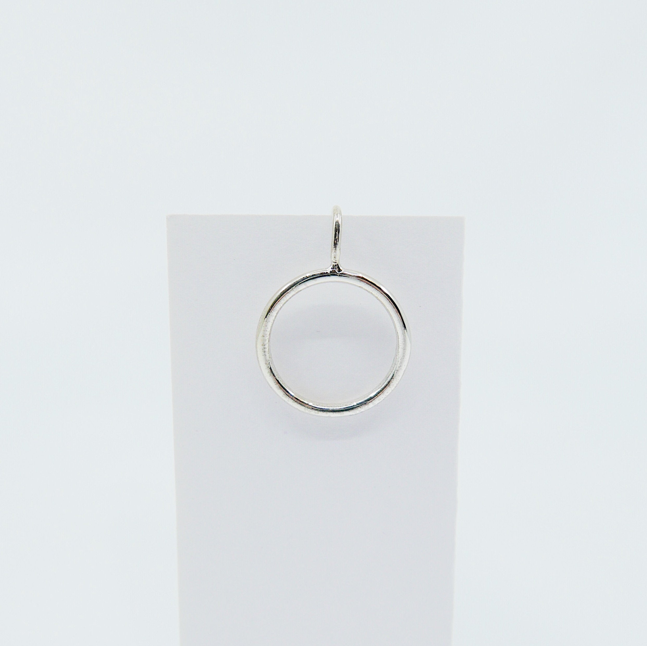 Open Hoop Earring, Open Hoop Sterling Silver Earring, Silver Hoop, Fish Hook Open Hoop Earring