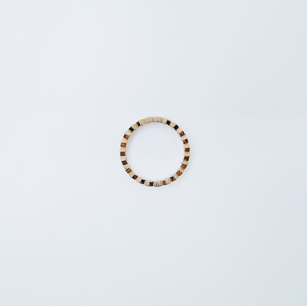 Hexagon Diamond Eternity band, diamond stacking band, wedding band, infinity Geometric ring, diamond infinity ring, 14k gold, 18k gold ring