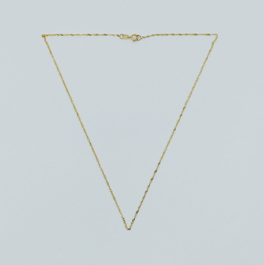 Pirouette Choker, Thin shiny 14k gold chain choker, 14k gold chain, short gold necklace, gold choker, thin dainty choker, chain choker