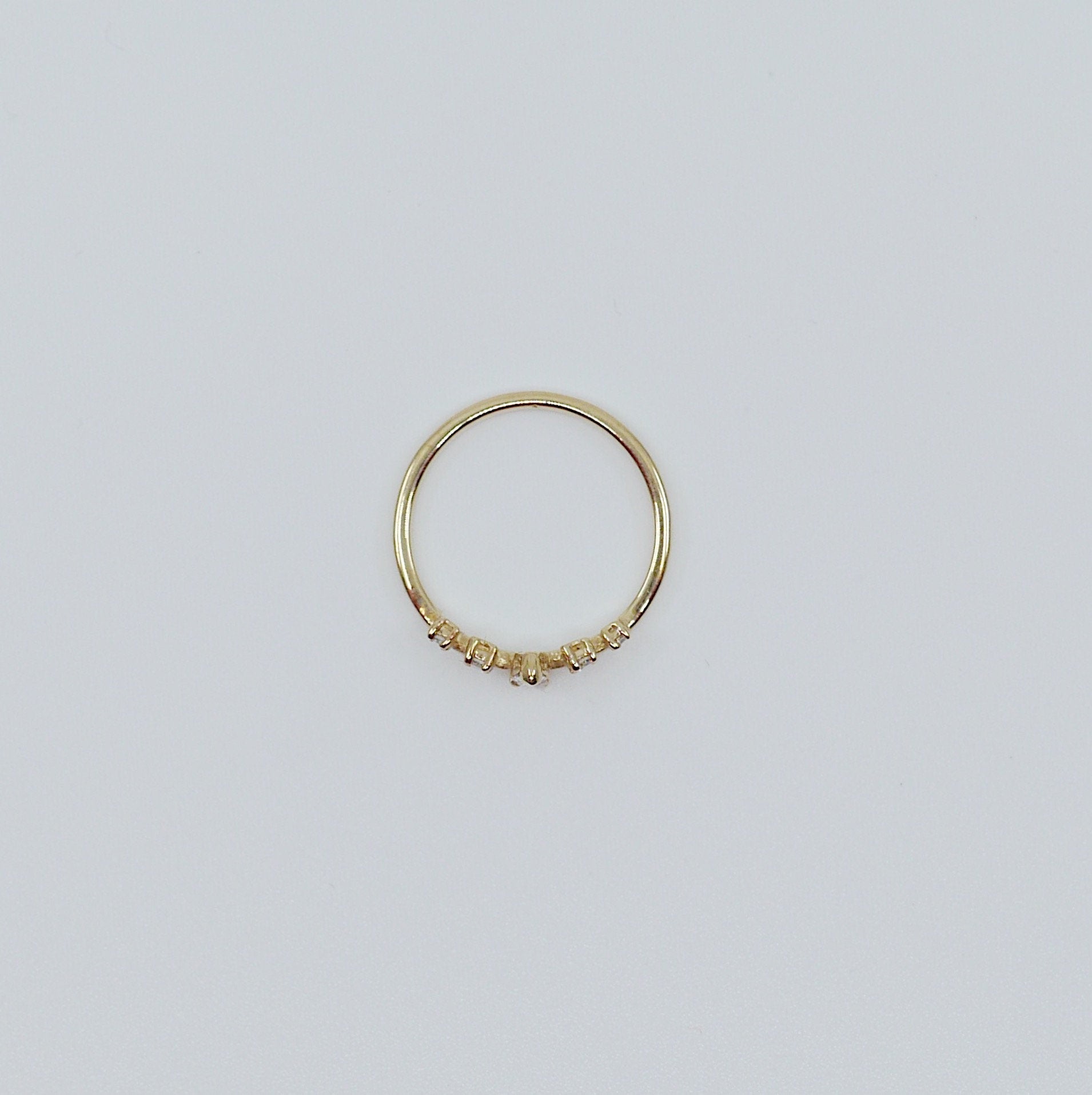 Reine Brilliant Cut Diamond Ring, Queen ring, Royal ring, stacking ring, crown ring, princess ring, tiara ring, engagement ring