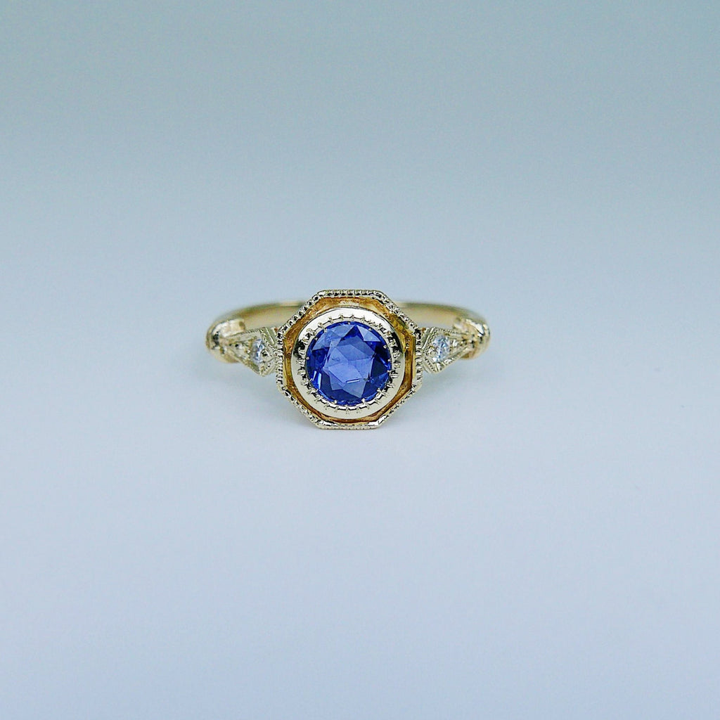 Eloise Bezel Sapphire Ring | Mason Grace