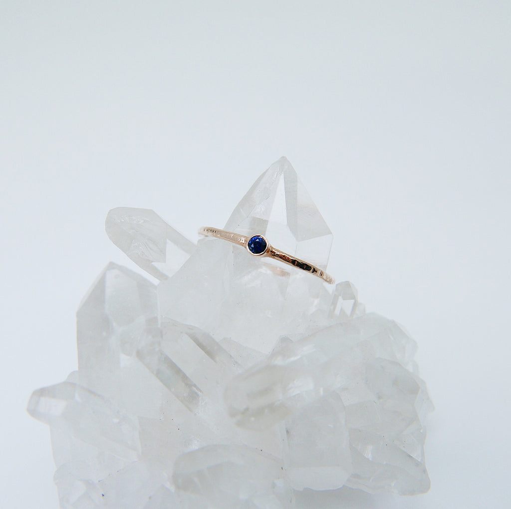 Mini Birthstone Bezel ring, birthstone solitaire ring, 14k birthstone stackable ring, small round birthstone ring, birthstone ring