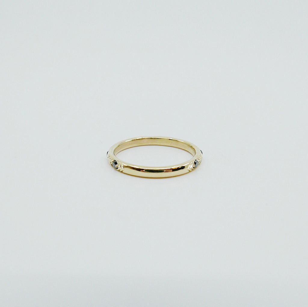 Camille Diamond Ring, Camille Black Diamond Ring, stacking band, wedding band, infinity band, gold band, diamond ring, black diamond ring