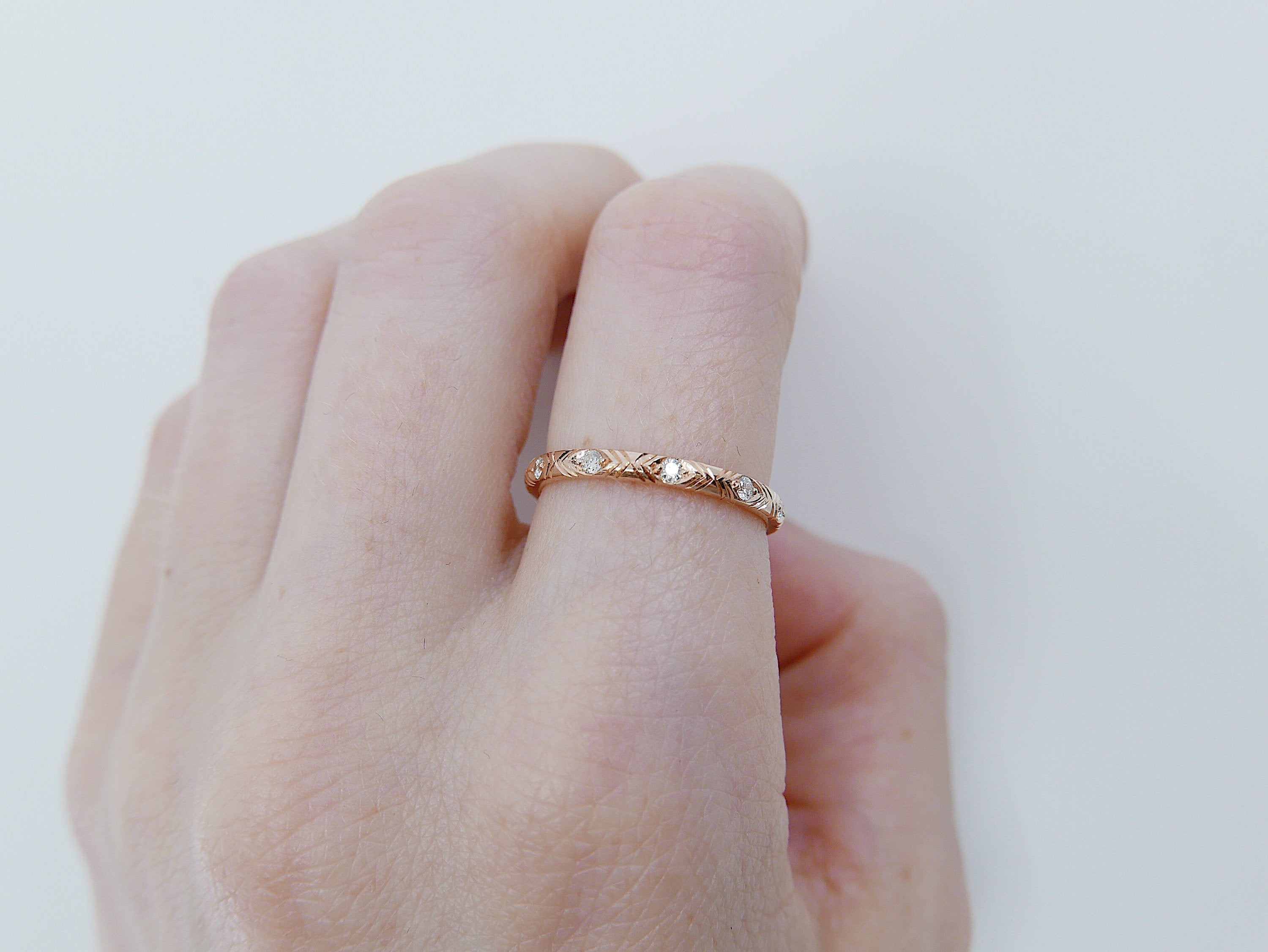 Camille Diamond Ring, Camille Black Diamond Ring, stacking band, wedding band, infinity band, gold band, diamond ring, black diamond ring