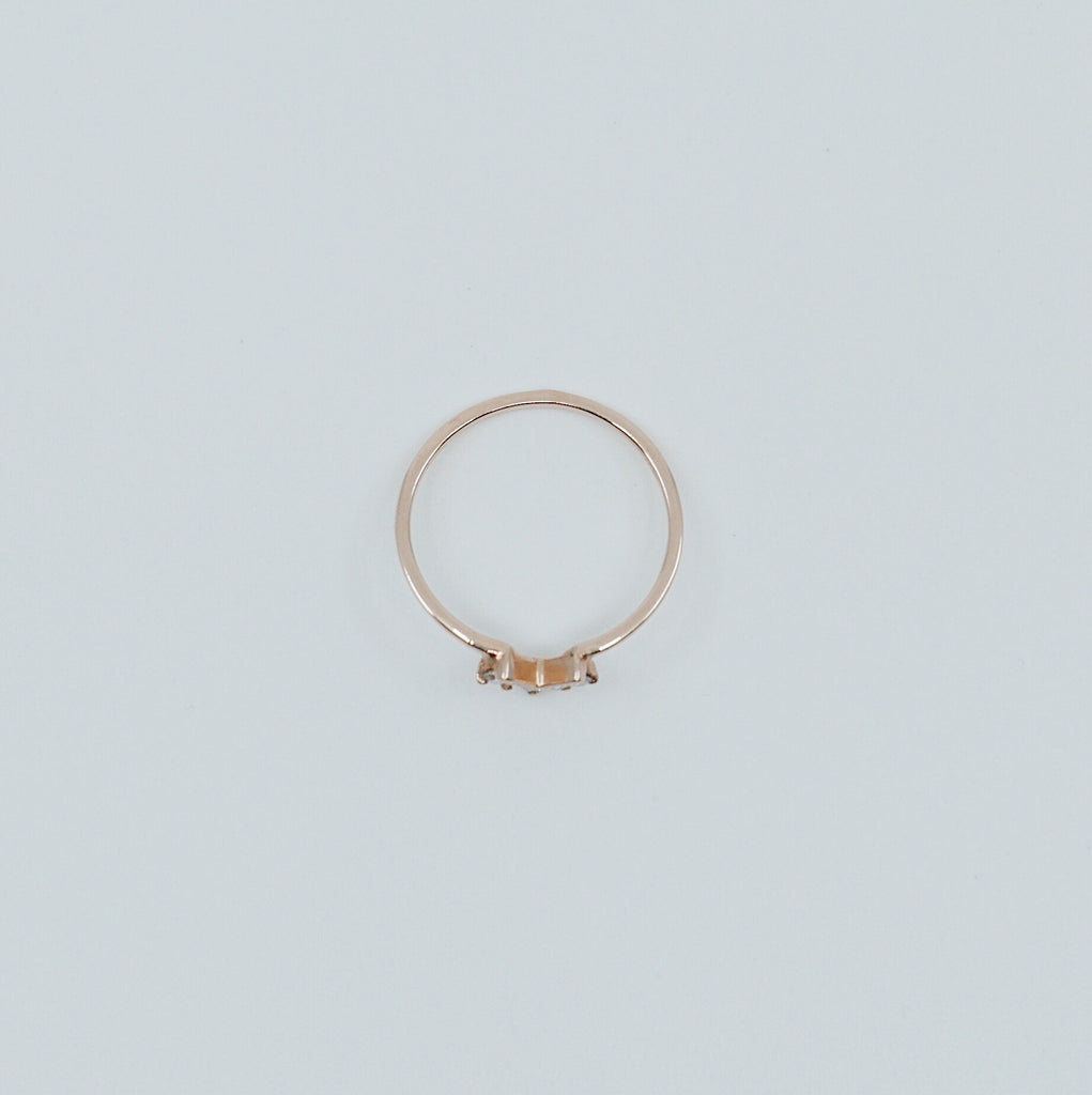 Chevron Diamond Ring, White Diamond Ring, Chevron Ring, 14k Gold chevron ring, diamond ring, diamond chevron ring