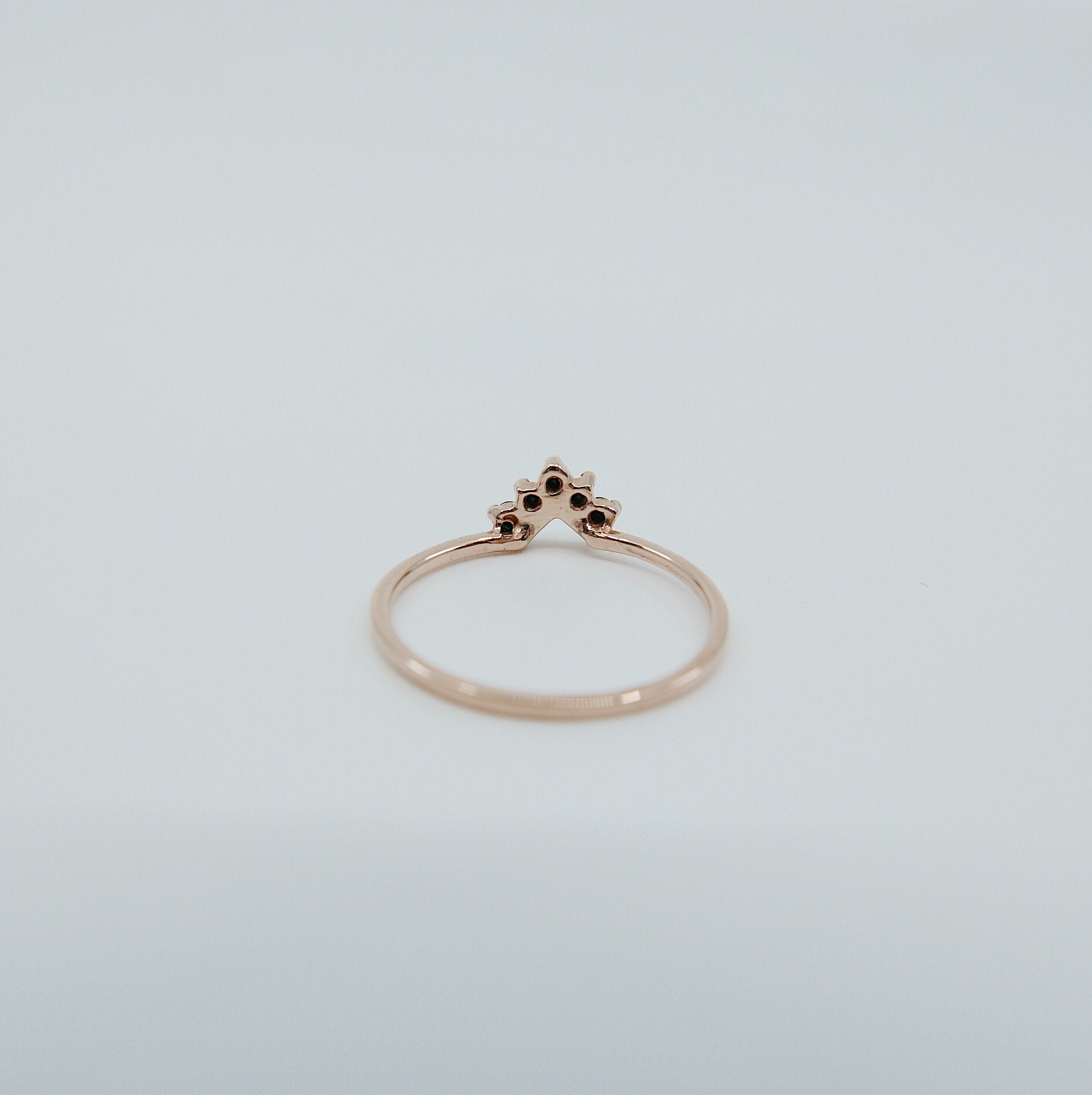 Chevron Black Diamond Ring, Black Diamond Ring, Chevron Ring, 14k Gold chevron ring, black diamond ring, diamond chevron ring