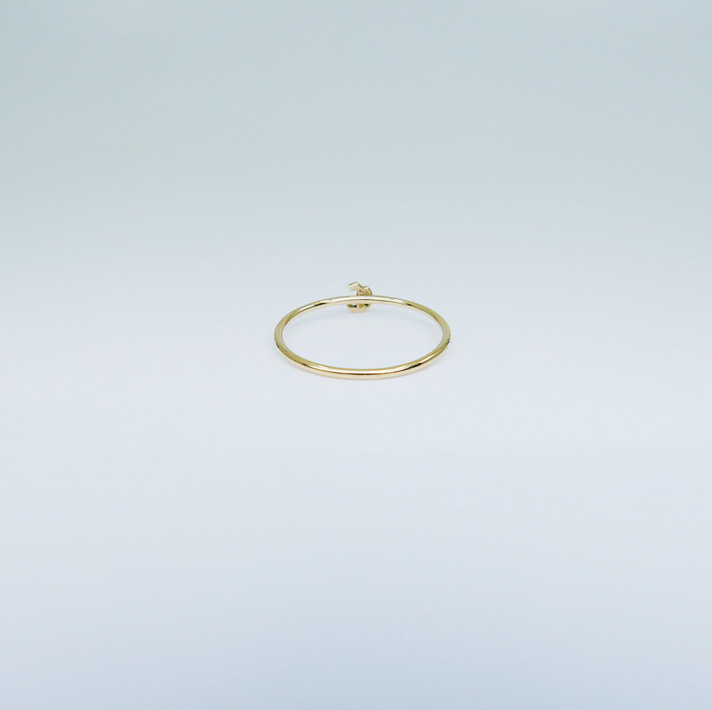 Old English Initial Ring, Letter ring, Initial ring, Old English letter ring, minimal ring, minimalistic ring, minimalist ring
