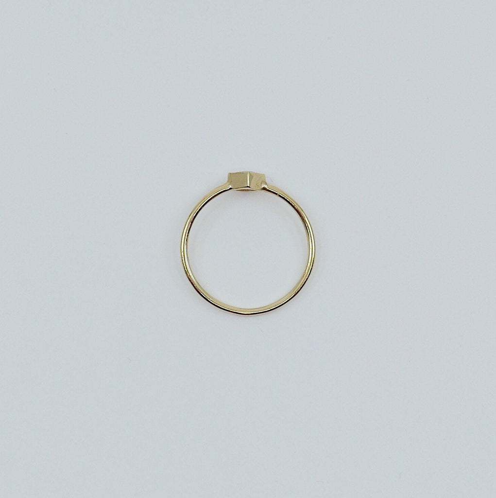 Square Bezel Citrine Ring, citrine bezel ring, citrine stacking ring, citrine ring, square citrine ring, gold square band