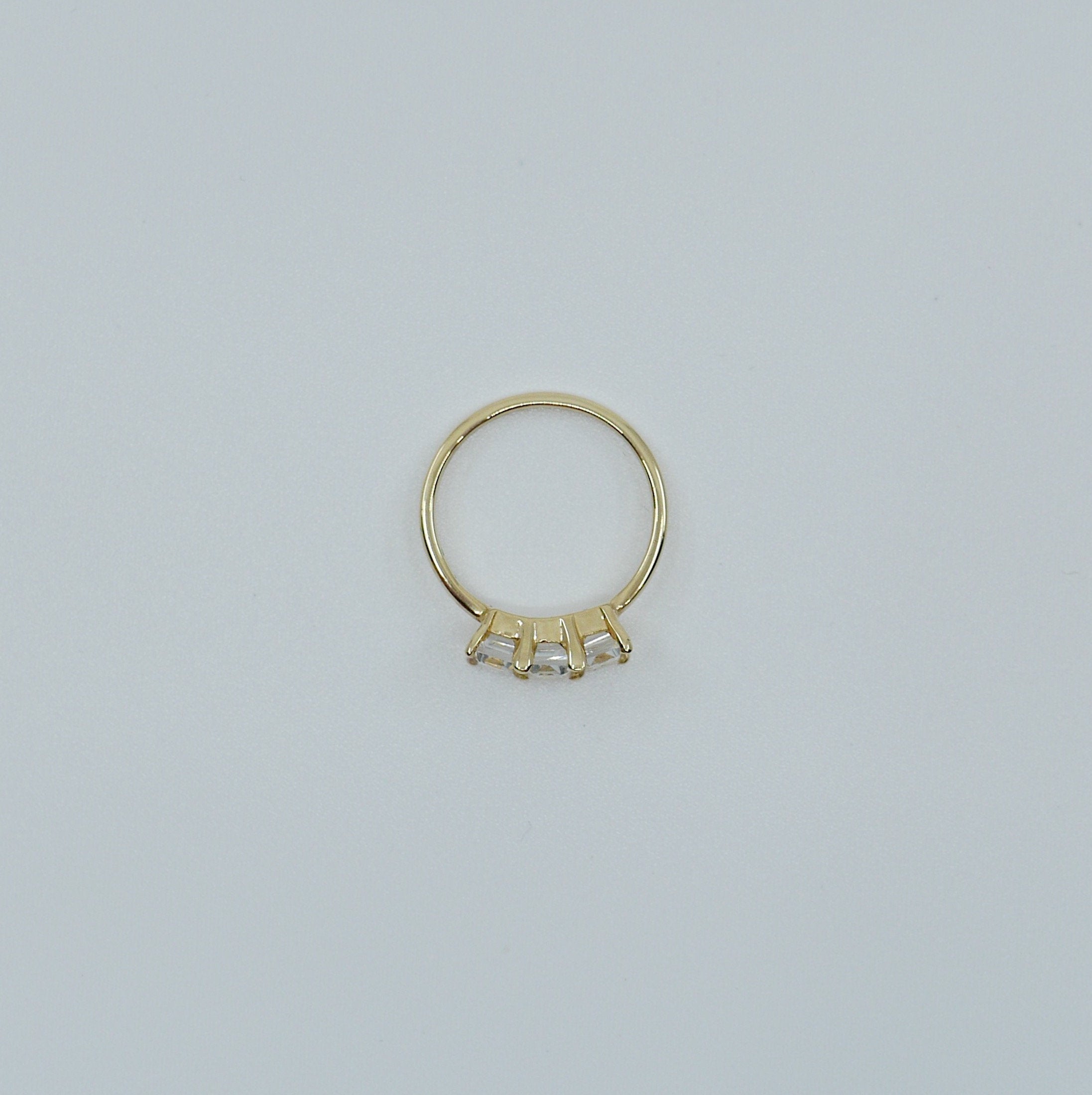 Eve Topaz Ring, topaz emerald cut ring, topaz ring, statement ring, alternative bridal tourmaline, white stone ring