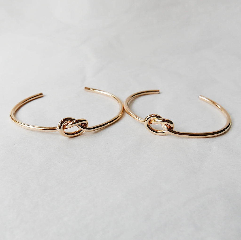 Love Knot Cuff Bracelet gold filled, knot bracelet, gold cuff, knot cuff, pretzel bracelet, love knot bangle