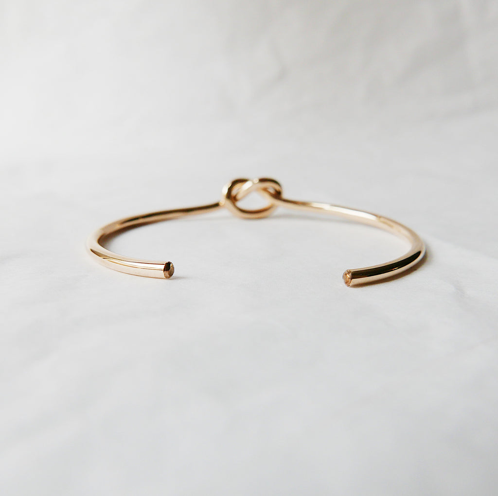 Love Knot Cuff Bracelet gold filled, knot bracelet, gold cuff, knot cuff, pretzel bracelet, love knot bangle