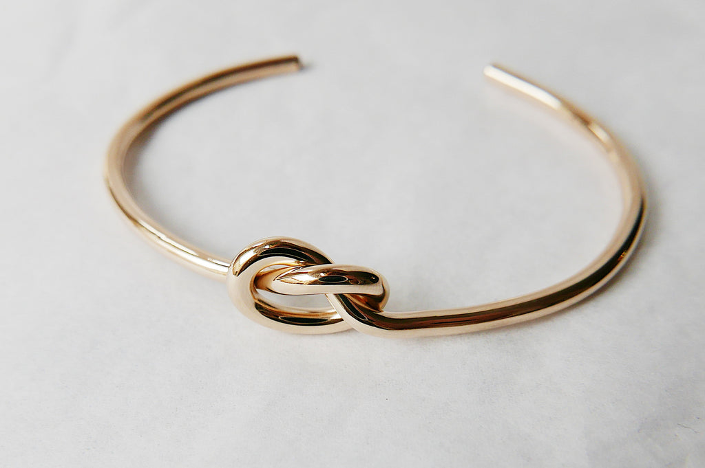 Love Knot Cuff Bracelet gold filled, knot bracelet, gold cuff, knot cuff, pretzel bracelet, love knot bangle