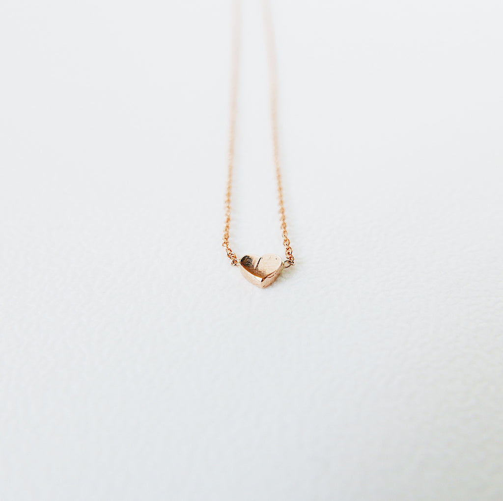 Micro Mini Heart Necklace