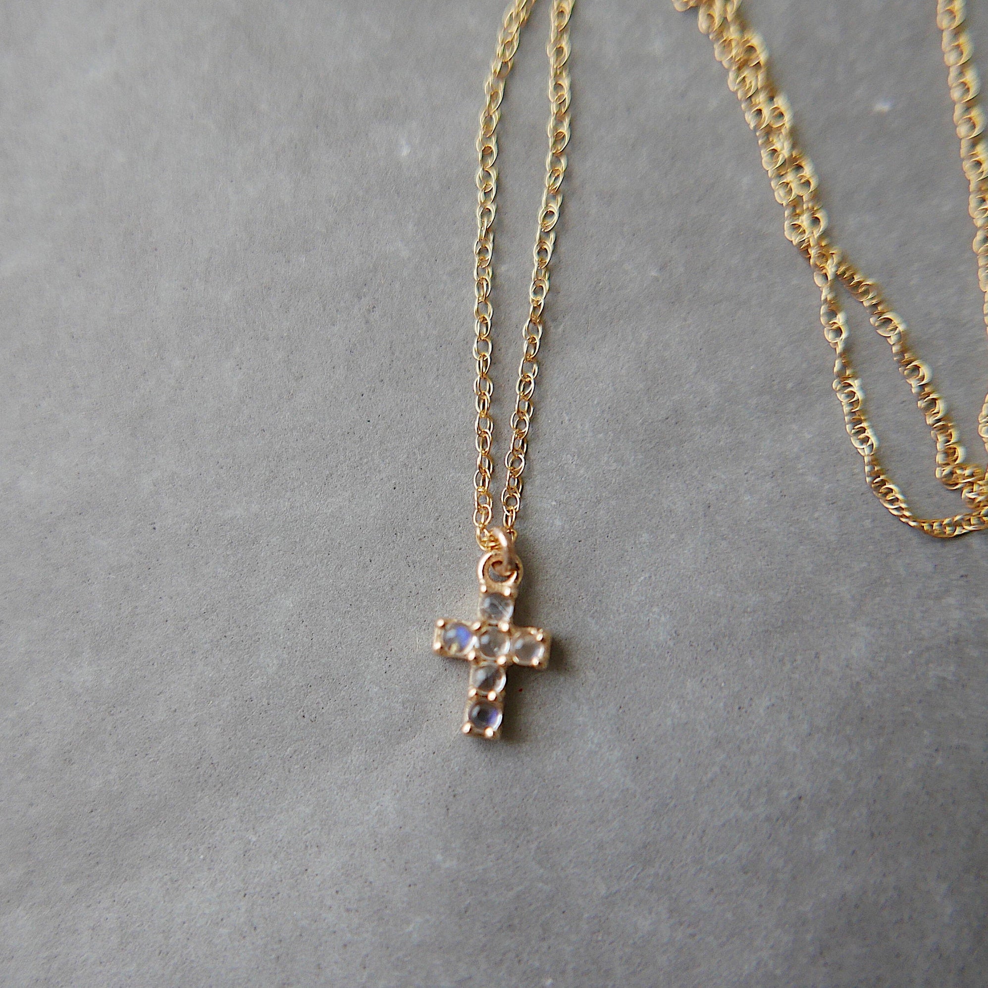 Cross Moonstone Necklace Success