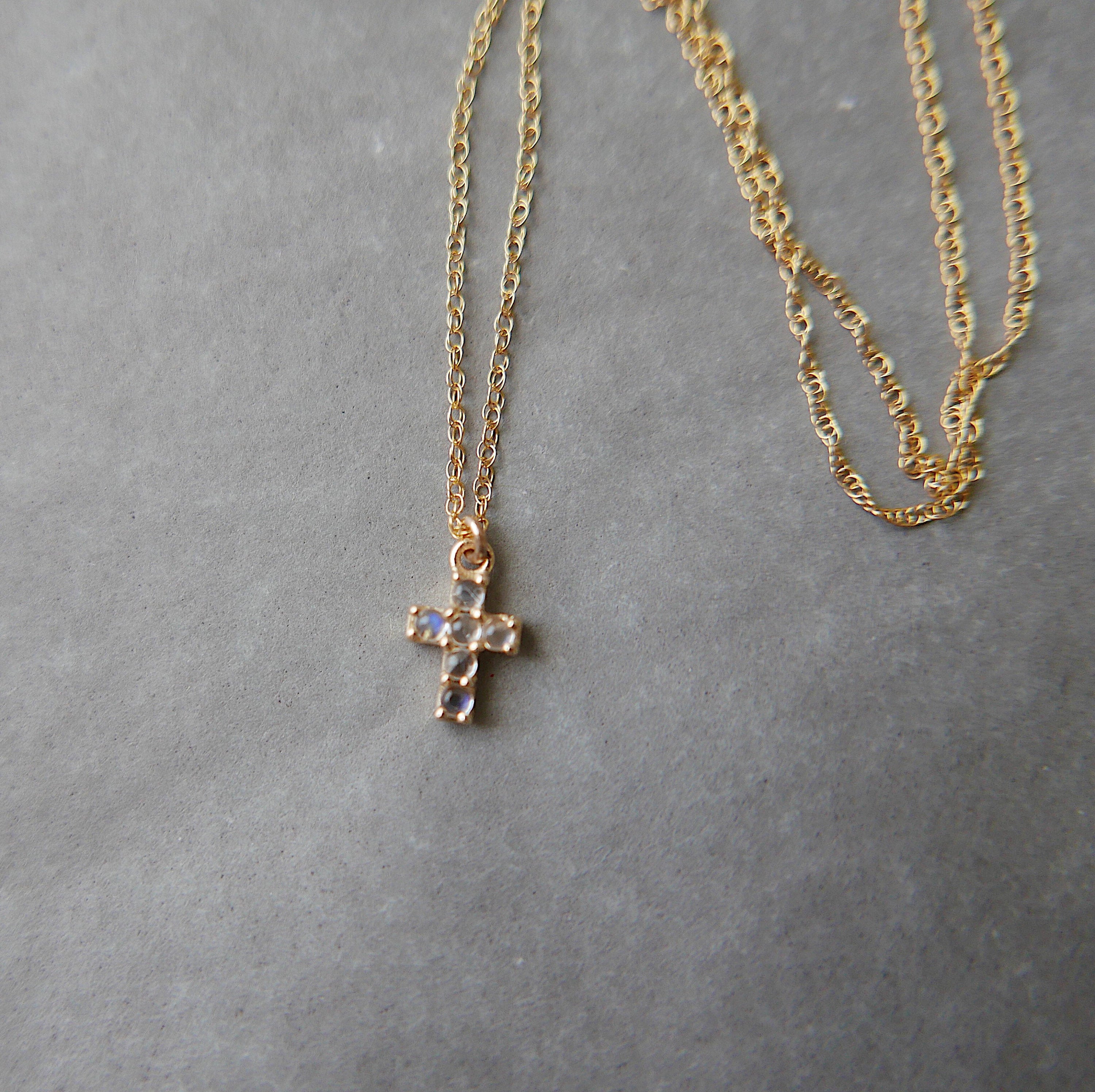 Cross Moonstone Necklace Success