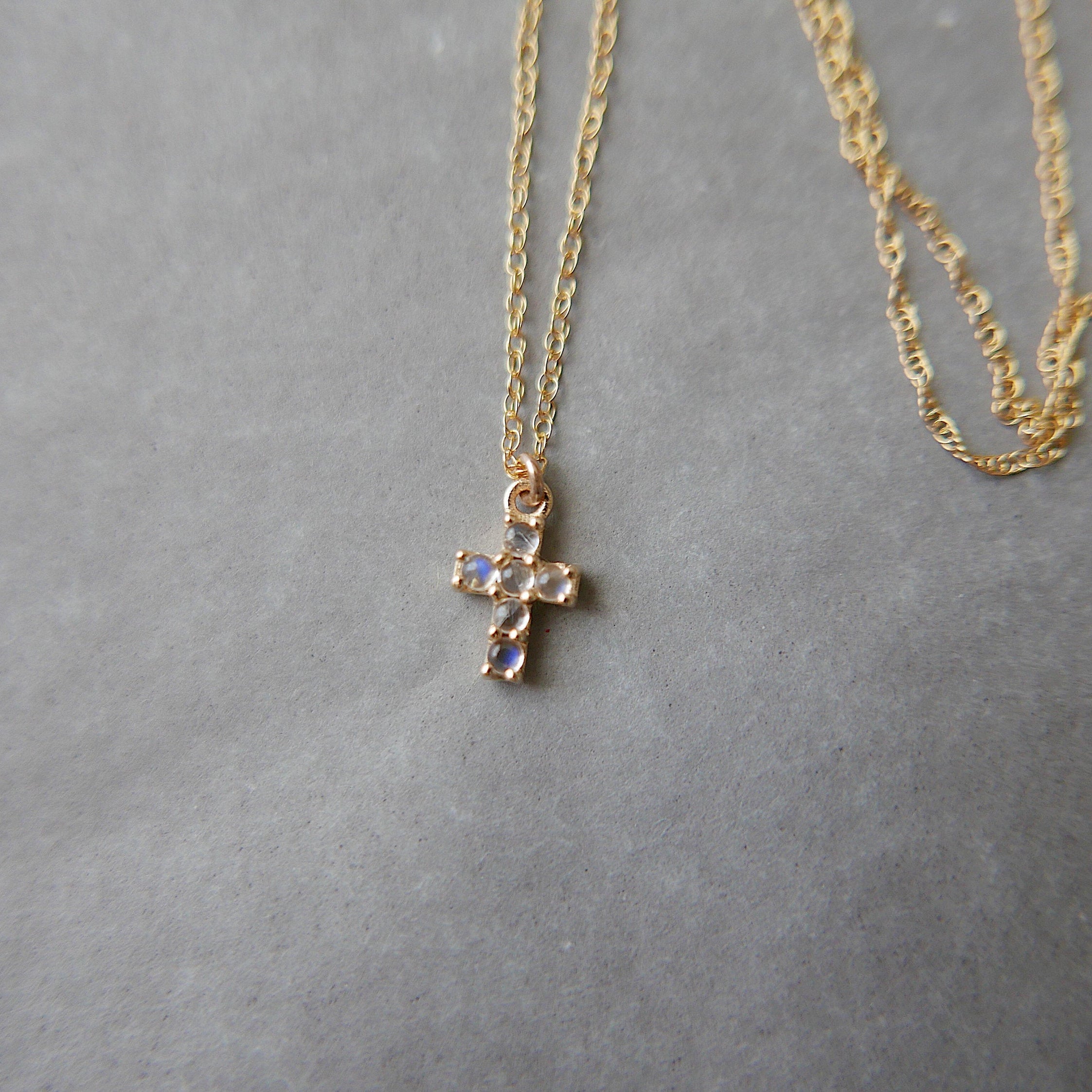 Cross Moonstone Necklace Success