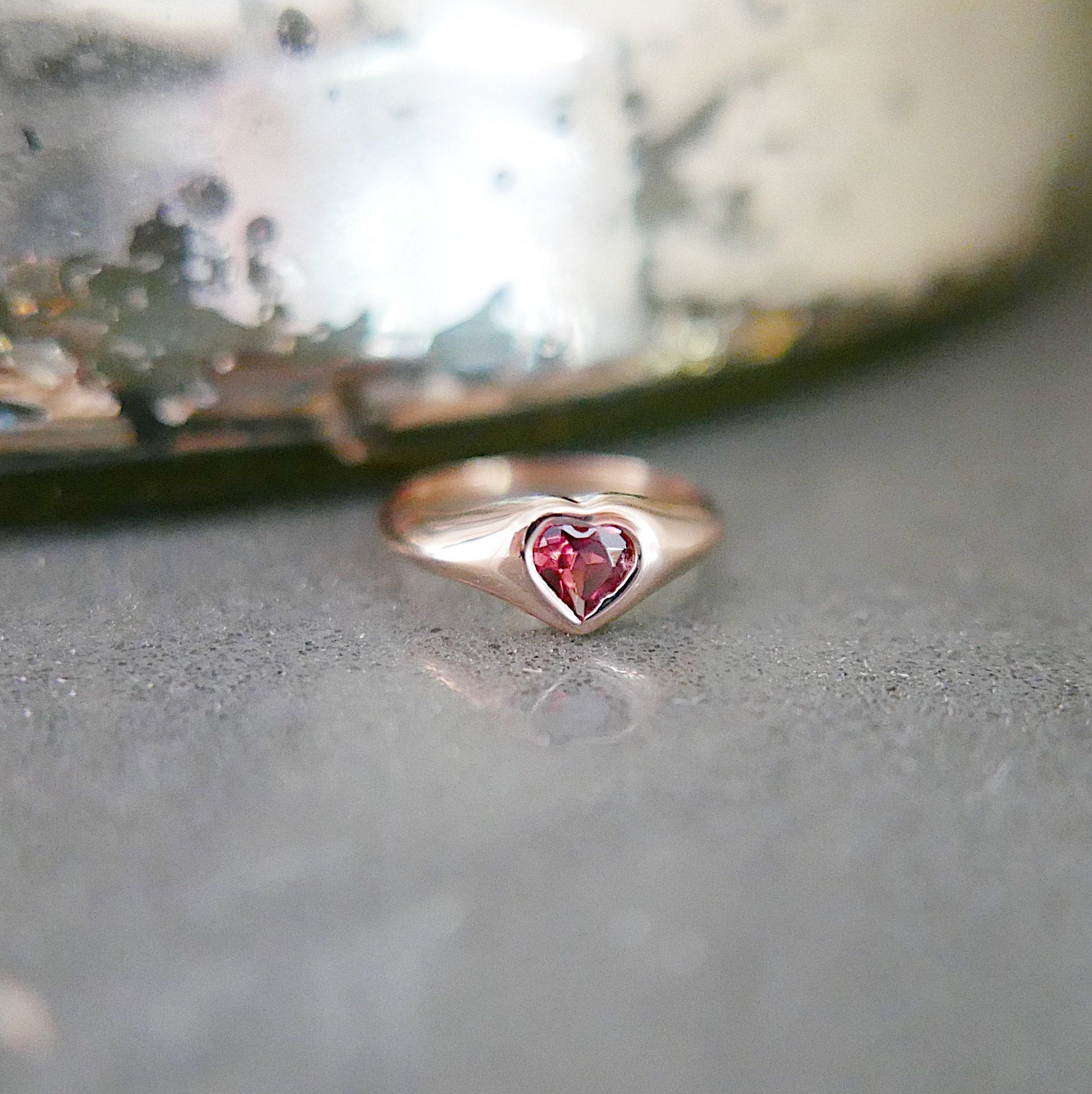 Heart Signet Pinky Ring - Main Image