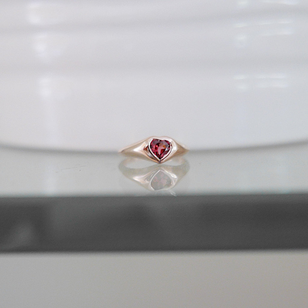 tourmaline heart  signet ring  signet heart ring  Rings  pinky ring  mgj  mason grace jewelry  mason grace  jewelry  heart ring  heart pinky ring  fine jewelry  diamond signet  diamond ring  diamond pinky ring  classic ring  14k signet  14k pinky ring  14k gold ring