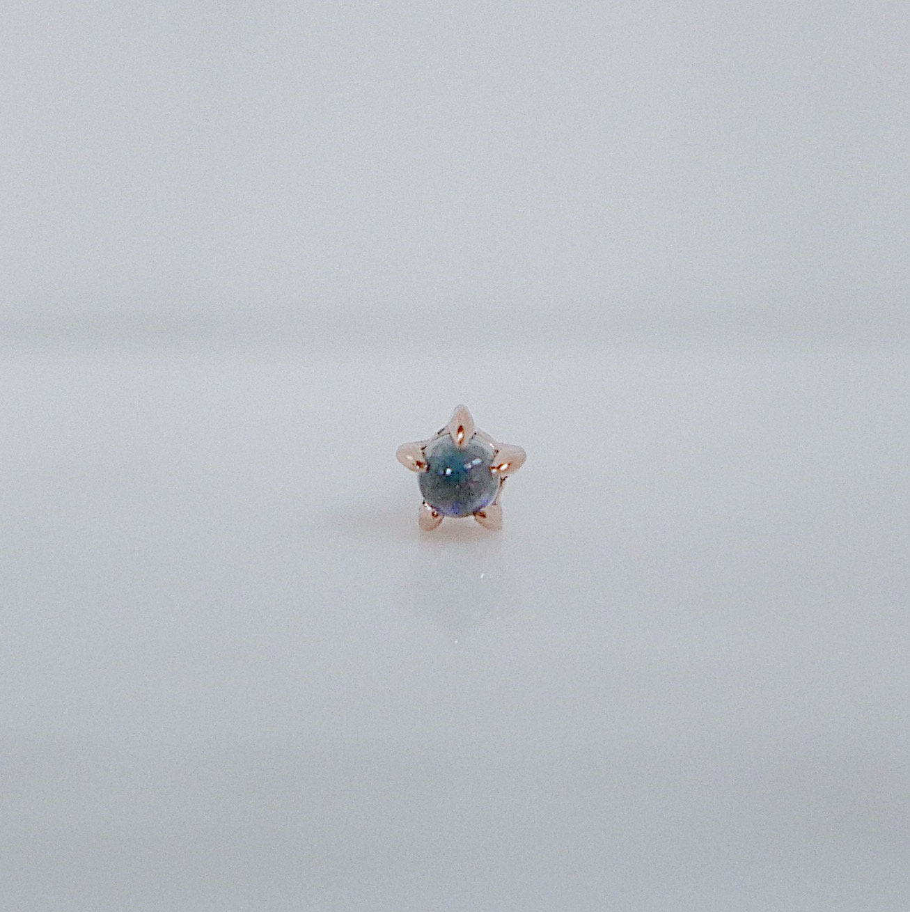 Moonstone Star Earrings, single moonstone earrings, moonstone studs, moonstone post earrings, glowing stone earrings, star earrings