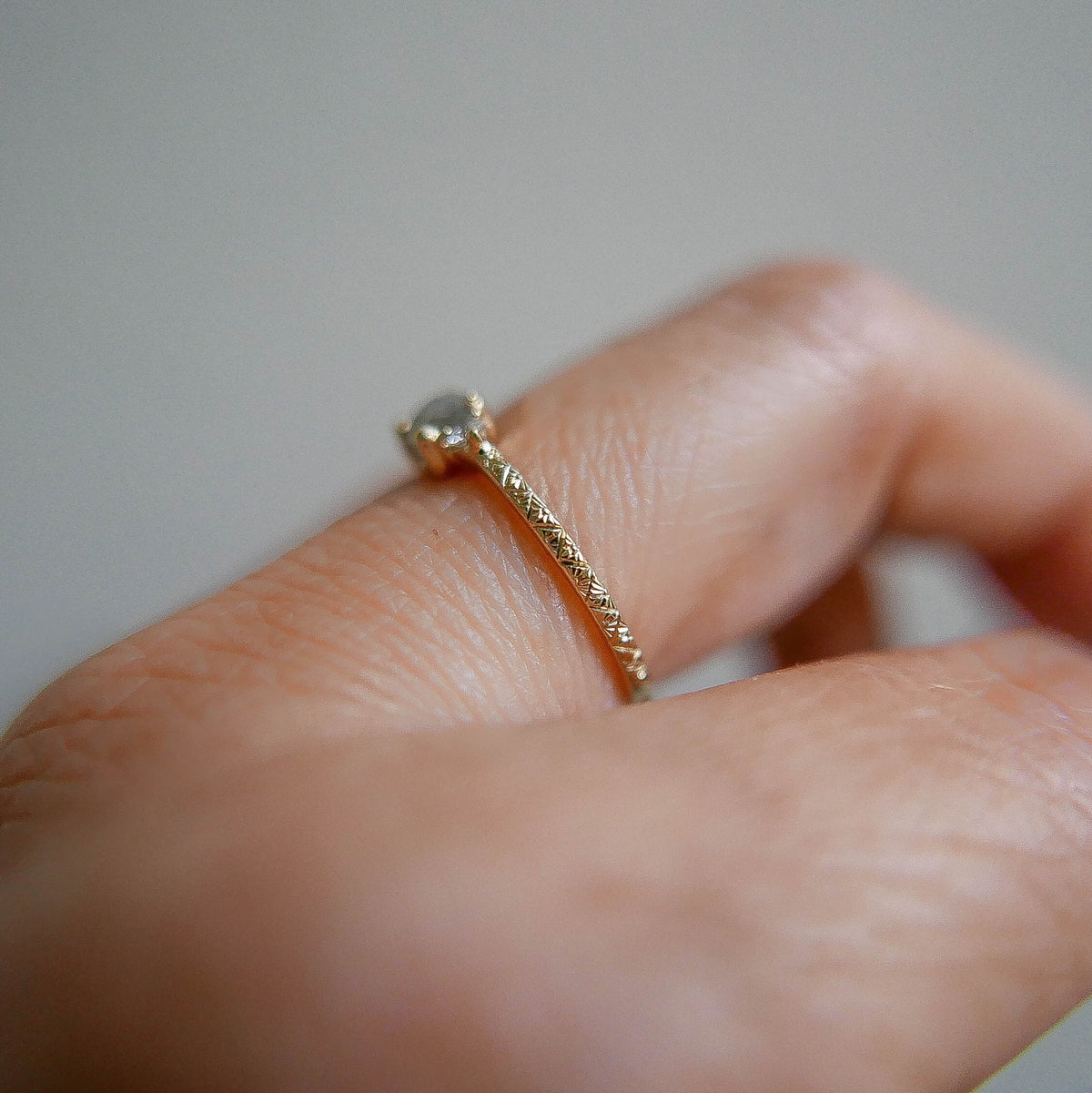 Penny uTAUPEia RoseCut Diamond Engraved Ring, OOAK, alternative wedding ring, unique non traditional engagement ring, raw diamond ring