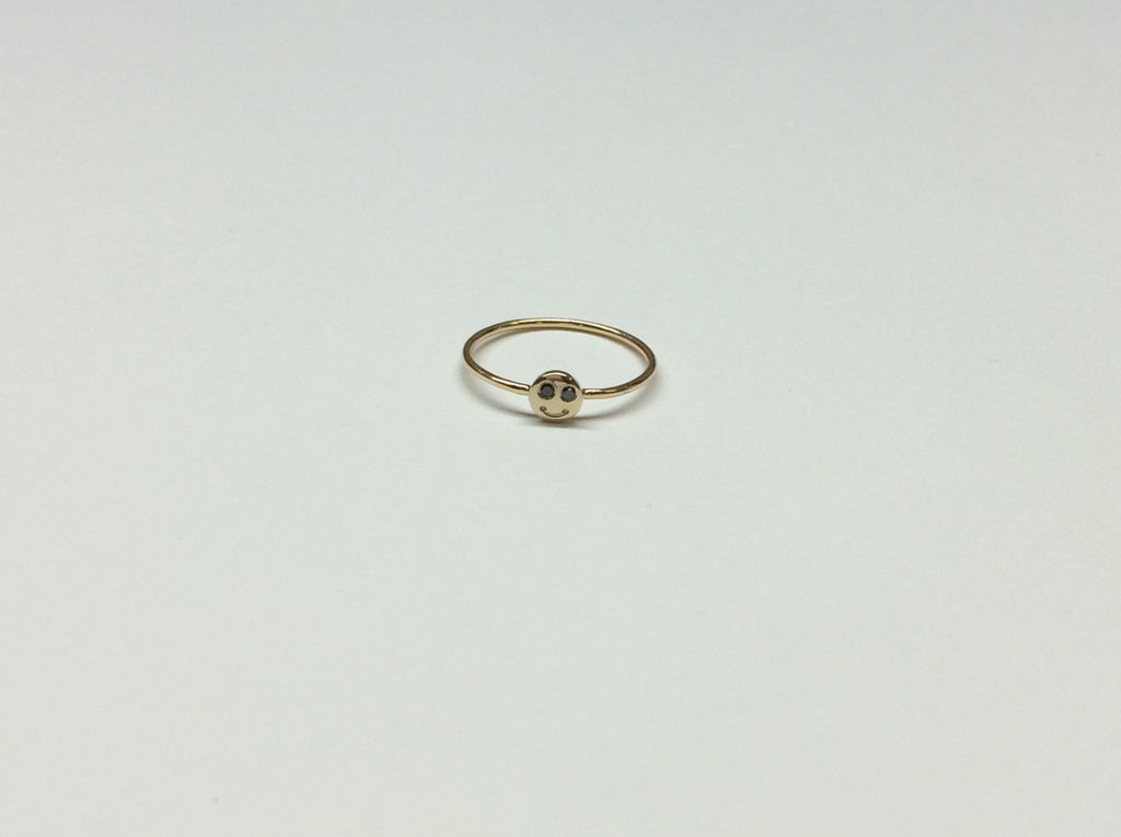 Happy face ring, Smiley ring, 14k gold emoji ring, face ring, smile ring, cute ring, smiley face ring, emoji ring