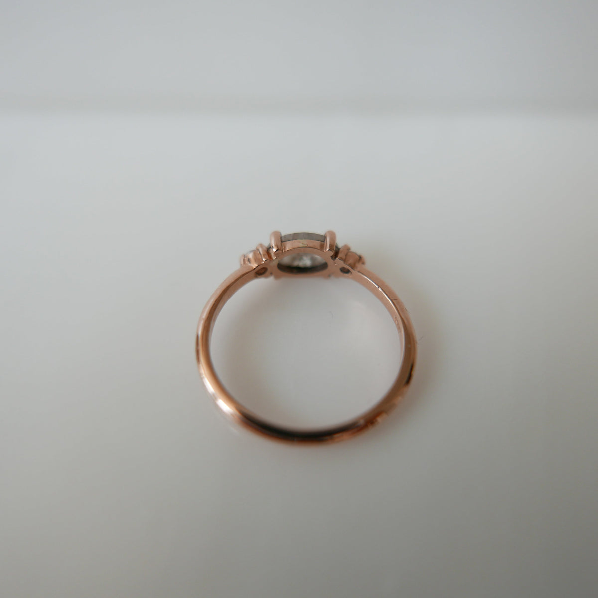 three stone ring  stacking ring  rose cut diamond  oval diamond ring  oval diamond  minimalist  lovers ring  gift  east west ring  diamond ring  diamond  dainty ring  birthstone ring