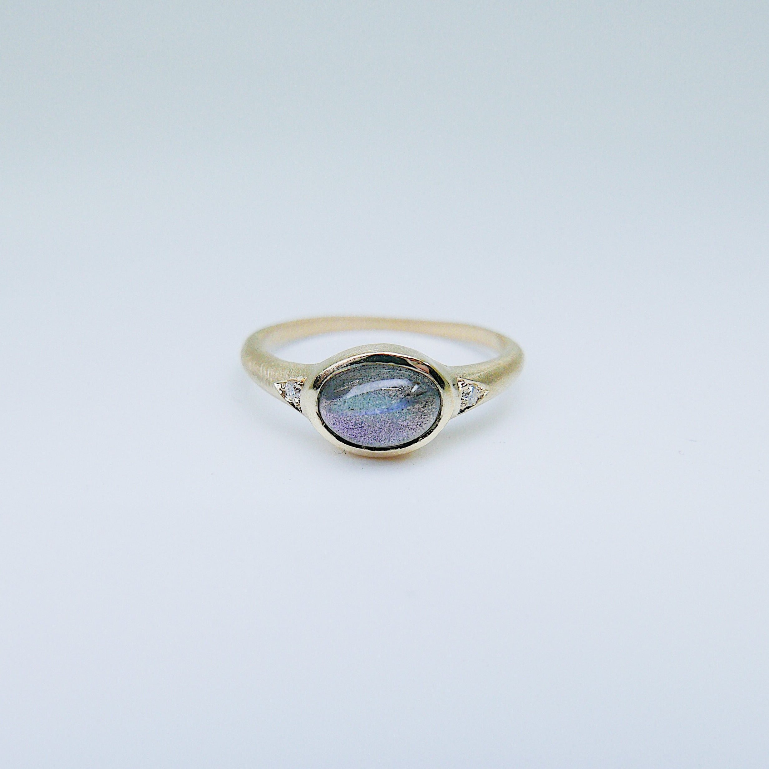 Labradorite Signet Ring