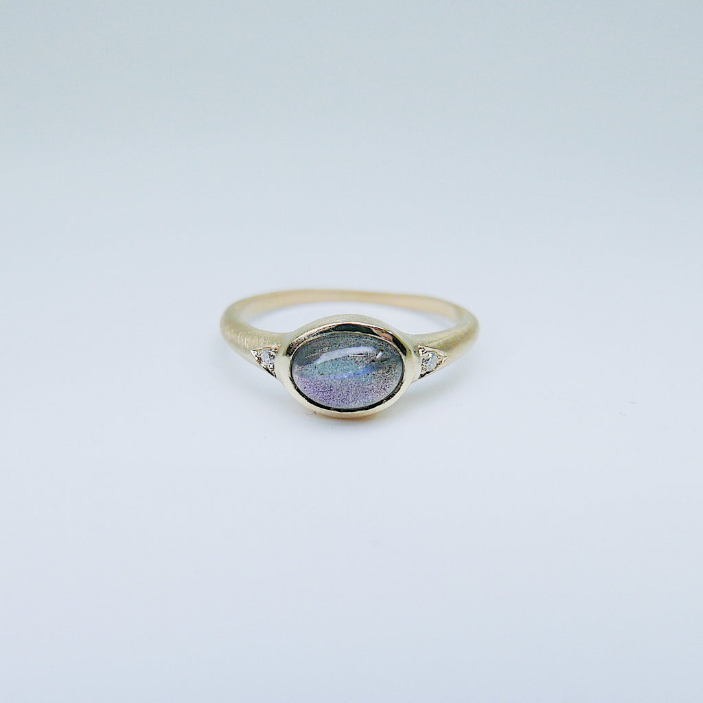 Labradorite Signet Ring