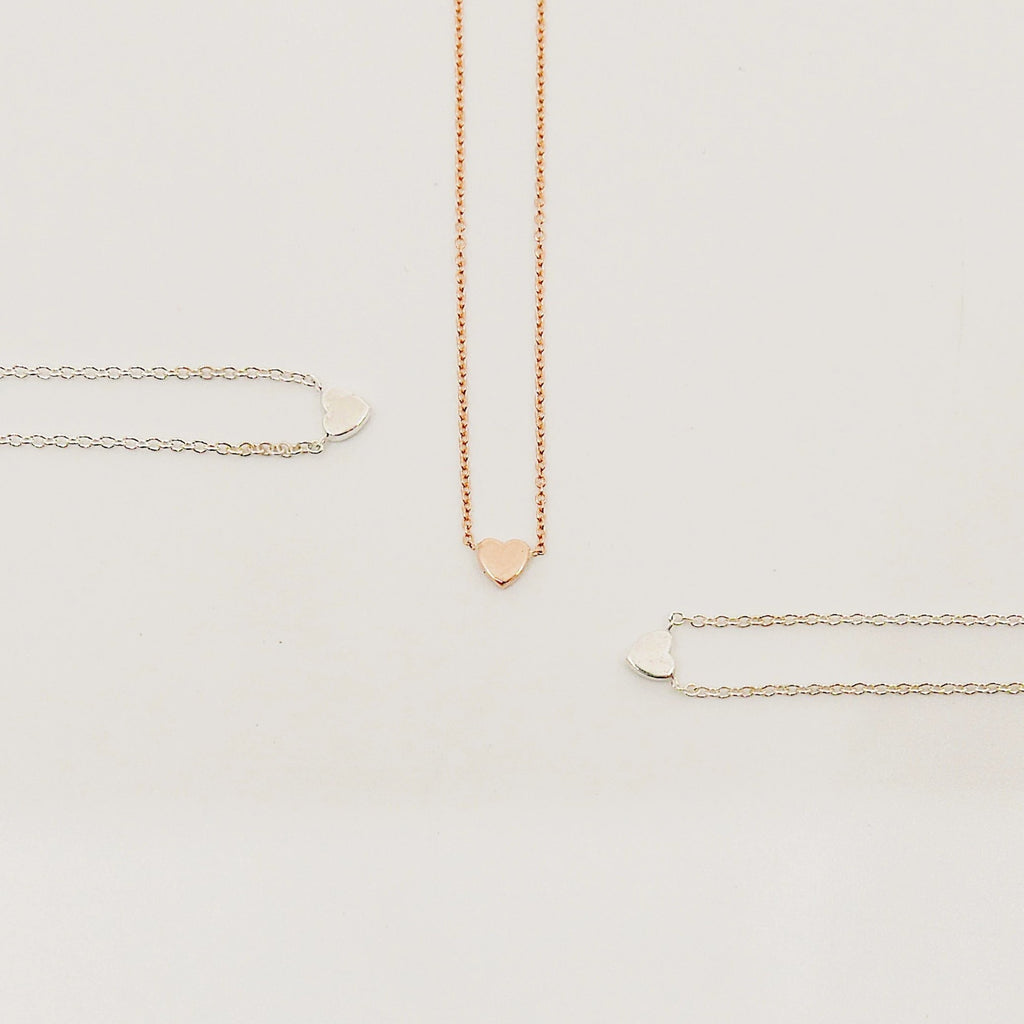 Micro Mini Heart Necklace