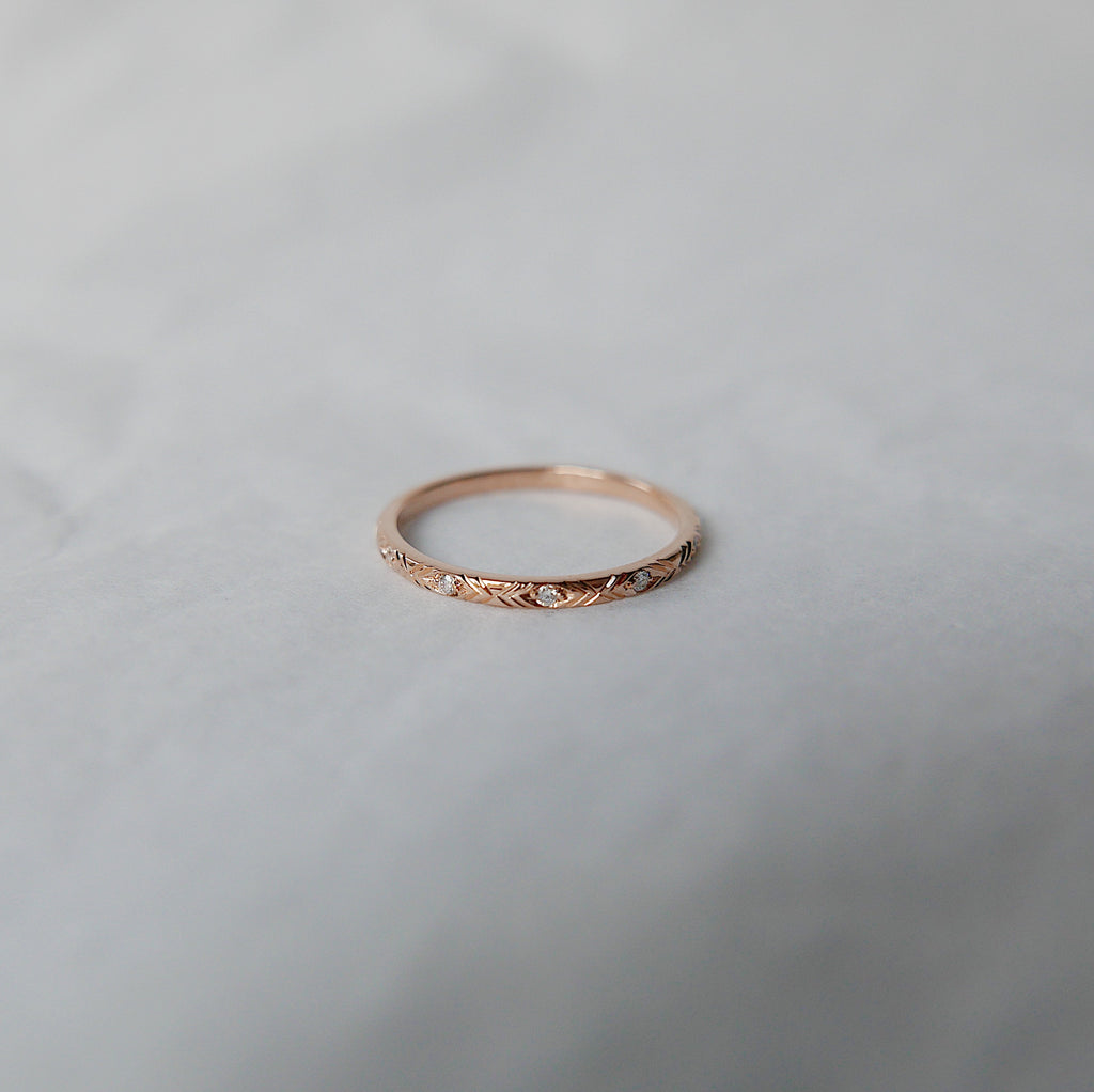 Camille Diamond Ring, Camille Black Diamond Ring, stacking band, wedding band, infinity band, gold band, diamond ring, black diamond ring