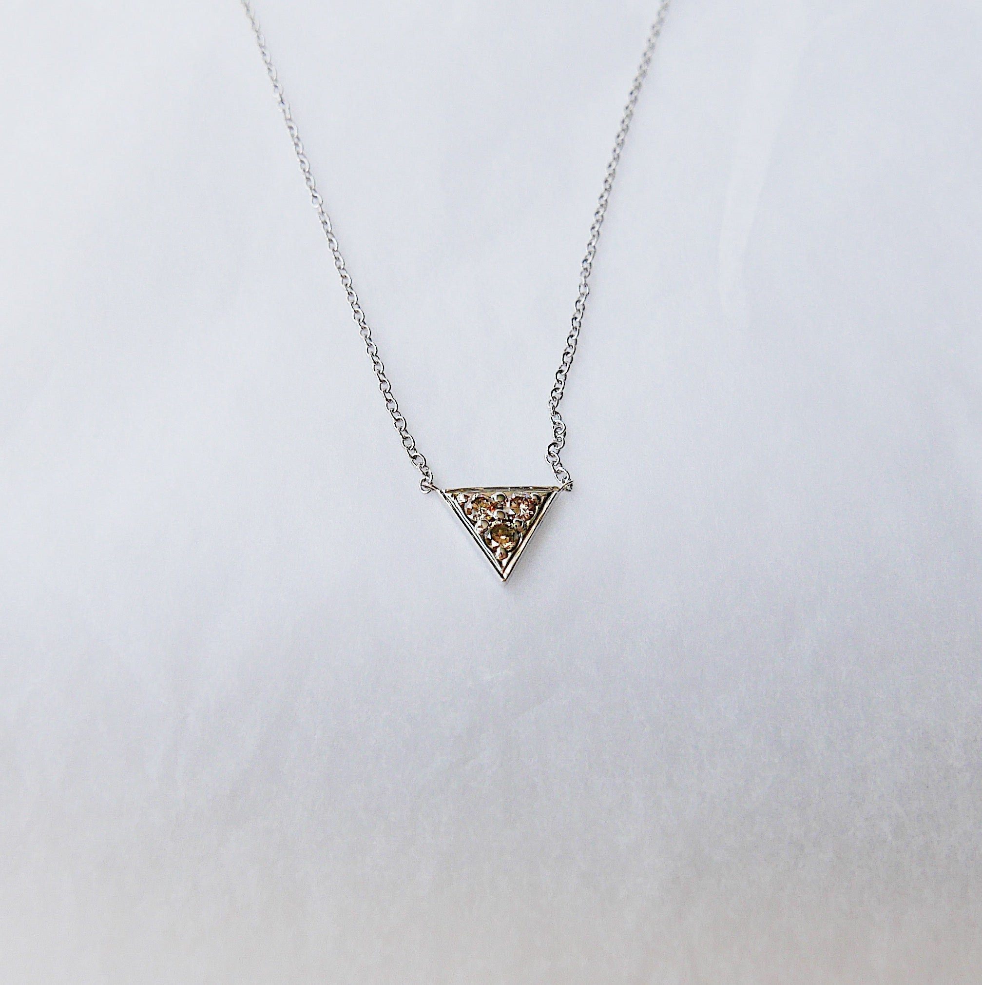 Champagne Triangle Necklace