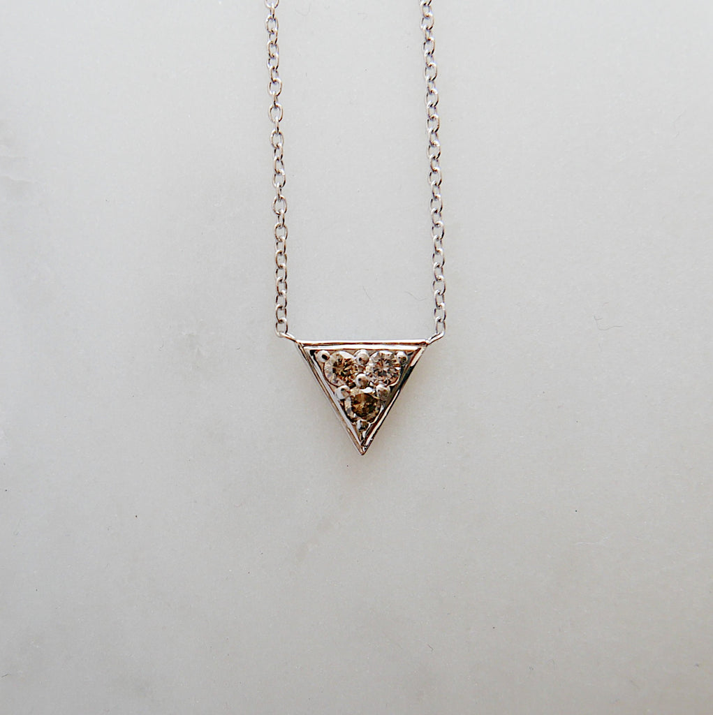 Champagne Triangle Necklace