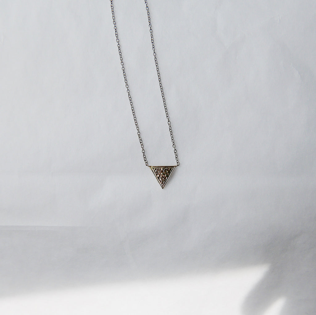 Champagne Triangle Necklace