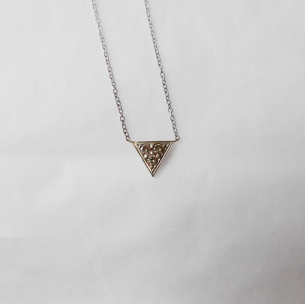 Champagne Triangle Necklace
