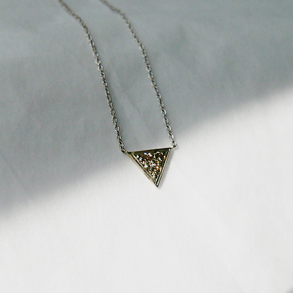 Champagne Triangle Necklace
