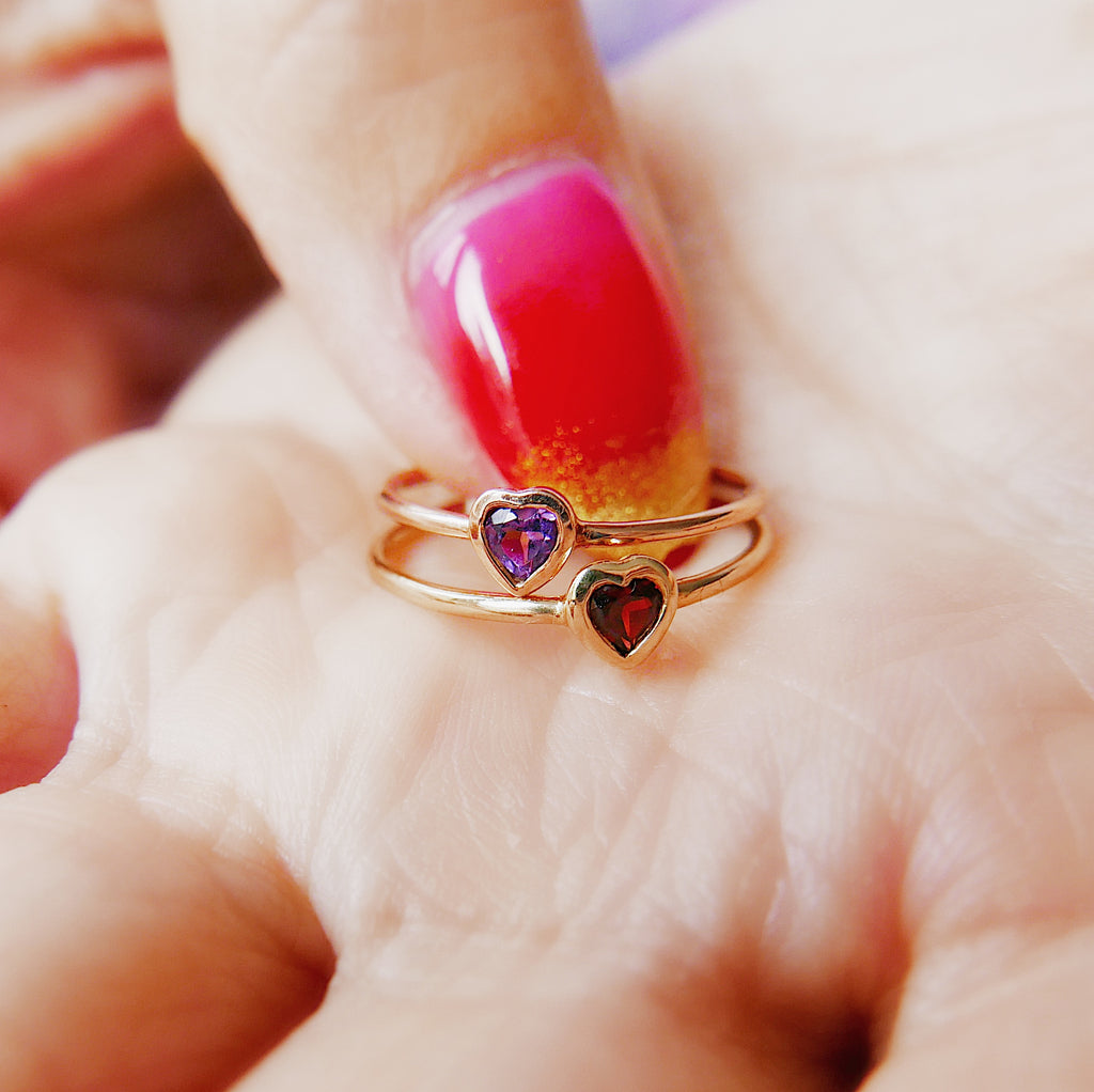 Beautymark ring, 14k Diamond Ring, Mini rosecut black diamond Ring, Thin Band, mini solitaire, Stacking Rings, 14k Gold Band, Wedding Band,