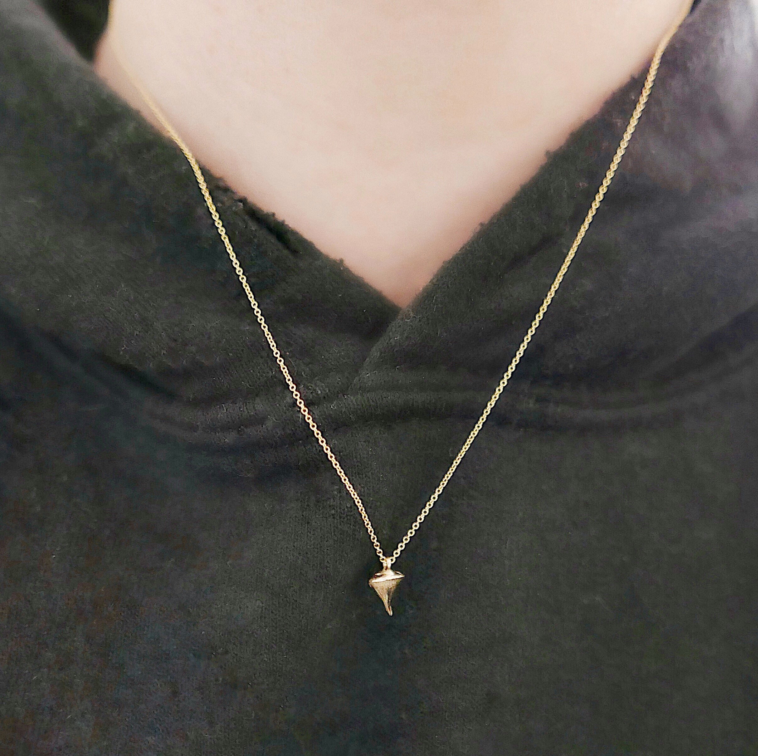 Rose Thorn Necklace, thorn necklace, rose thorn, 14k rose gold necklace, rose gold thorn necklace, rose gold rose thorn necklace